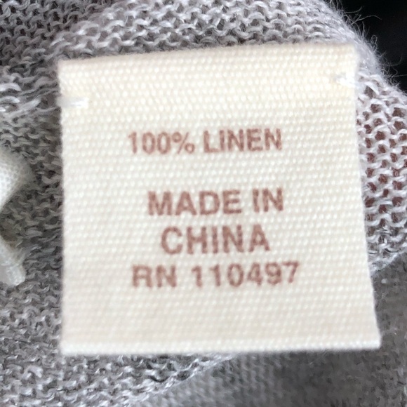 INHABIT asymmetrical grey linen lightweight sweater - Picture 12 of 13